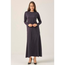 Darlin Moda Lacivert Cepli Sıfır Yaka Elbise DM0321