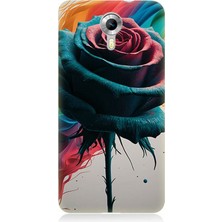 General Mobile Discovery 4g Uyumlu Siyah Gül Rüyası  Desenli Silikon Kılıf