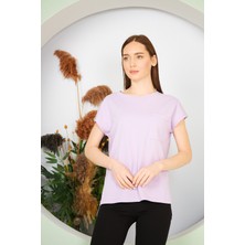 Di Giyim Kadın Yırtmaç ve Cep Detaylı T-Shirt