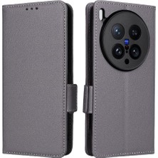Colorful Shop X200 Ultra Manyetik Kart Yuvaları Için Flip Case Tutucu Yan Toka Pu (Yurt Dışından)