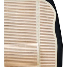 Oto Hasır Bambu Minder Ön Bej Ikili Takım Bel Destekli Terletmez WF-1053-BEJ