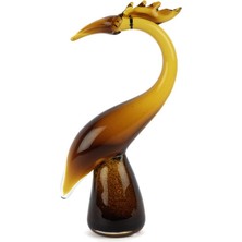 Mikasa Moor Amber Kahve Turna Cam Dekoratif Obje 18X33CM