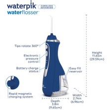 Waterpik WP-563EU Cordless Advance Blue Eu Şarjlı