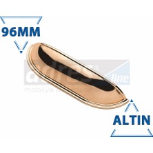 Adresline Tas Kulp 4'lü 96mm Altın