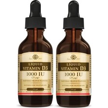 Seddar Collection Solgar Vitamin D3 1000 Iu 59 ml 2 Adet