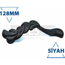 Adresline Zeytin Dalı Kulp 4'lü 128mm Siyah