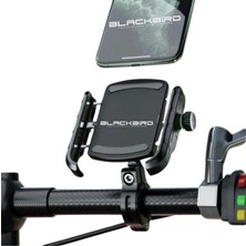 Motosiklet Bisiklet Telefon Tutucu Gidon ve Ayna Bağlantılı Motor Tutacağı Scooter Bts3