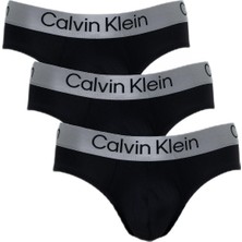 Calvin Klein Erkek Siyah 3'lü Slip LV00NB4122