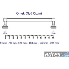 Adresline Canik Kulp 4'lü 224mm Siyah