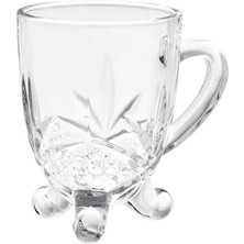 Madame Coco Dublin 4'Lü Çay Fincanı Seti - Şeffaf - 210 Ml