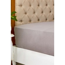 Karaca Home Penye Çift Kişilik Çarşaf 160X200+30 cm Gri