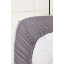 Karaca Home Penye Çift Kişilik Çarşaf 160X200+30 cm Gri