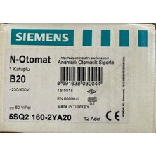 Siemens B20 1 Kutuplu Anahtarlı Otomatik Sigorta (12 Adet)