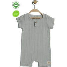 %100 Pamuklu Organik Müslin Kısa Tulum