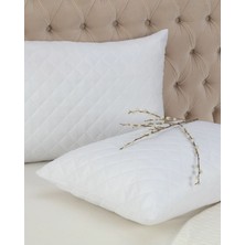 Madame Coco Raison 2 Li Kapitoneli Yastık Alezi - Beyaz - 50x70 C