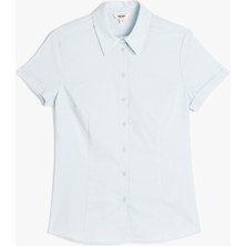Koton Slim Fit Klasik Yaka Kısa Kollu Gömlek