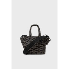 Emporio Armani Tamamı Logolu Çıkarılabilir Askılı Çanta Bayan Çanta EW000371 AF12993 FB237