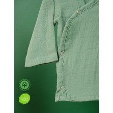 %100 Pamuklu Organik Müslin Bebek Kimona Takımı