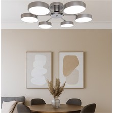 Güneş Modern Tasarım 6lı LED Avize Enerji Tasarruflu 3 Renk Işık Salon Yatak Odası Yemek Odası
