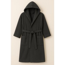 Model Home Pamuklu Kapşonlu Büyük Beden Atrasit Renkli BORNOZ4XL-5XL-6XL-7XL