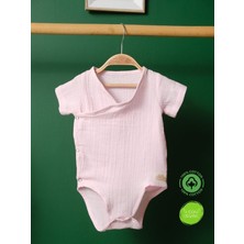 %100 Pamuklu Organik Müslin Unisex Alttan Çıtçıtlı Body