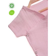 %100 Pamuklu Organik Müslin Unisex Alttan Çıtçıtlı Body