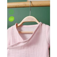 %100 Pamuklu Organik Müslin Unisex Alttan Çıtçıtlı Body
