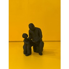Baba-Çocuk Insan Figürlü Biblo