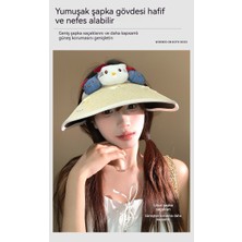 Wang Kitty Kedi Boş Üstten Güneş Şapkası (Yurt Dışından)