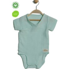 %100 Pamuklu Organik Müslin Unisex Alttan Çıtçıtlı Body