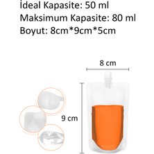 Çeşitli Ölçülerde İçecek Torbası 50 ml Ginger Shot, 100 ml Detoks, 200 ml Cold Brew 2'şer Adet (Toplamda 6 Adet)