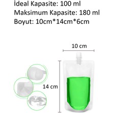 Çeşitli Ölçülerde İçecek Torbası 50 ml Ginger Shot, 100 ml Detoks, 200 ml Cold Brew 2'şer Adet (Toplamda 6 Adet)