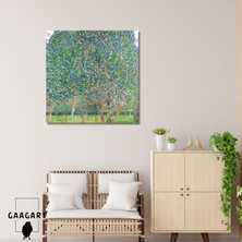 Kare Kanvas Tablo Ünlü Eserler Gustav Klimt Armut Ağacı Tablosu