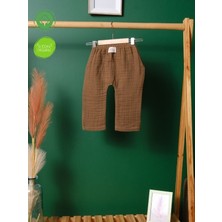 %100 Pamuk Organik Bebek Pantolonu – Yumuşak Kumaş, Esnek Bel, Unisex Tasarım