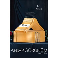 Turk Natural Ahşap Görünüm 12 Li Askı Seti Schönbuch Design - MCT5424-9471