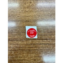 Bmw 1 Serisi E87 F20 Uyumlu Kırmızı Start Stop Sticker Üstüne Yapıştırma