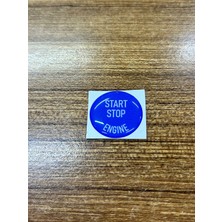 Bmw 1 Serisi E87 F20 Uyumlu Mavi Start Stop Sticker