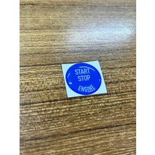 Bmw 1 Serisi E87 F20 Uyumlu Mavi Start Stop Sticker