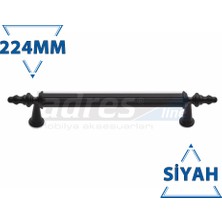 Adresline Gündüz Kulp 4'lü 224mm Siyah - Siyah