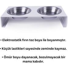 Dolcedo Büyük Irk Metal Mama Kabı Standı