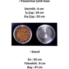 Dolcedo Büyük Irk Metal Mama Kabı Standı