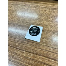Bmw 3 Serisi E90 E91 E92 F30 Siyah Start Stop Sticker Üstüne Yapıştırmadır
