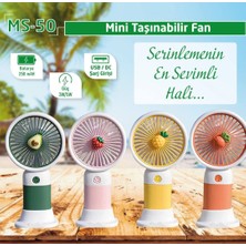 Şarjlı Mini El Fanı ve Masa Fanı Soğutucu Pervane Taşınabilir Şarj Edilebilir