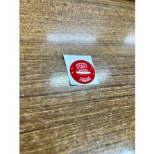 Bmw 5 Serisi E60 E61 F10 F11 F18 Kırmızı Start Stop Sticker Üstüne Yapıştırmadır