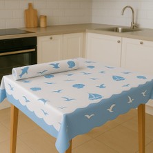 Alsepeteavm  Roll-Up Rulo Kağıt Masa Örtüsü Marin Desenli 100 x 150CM 16 Yaprak