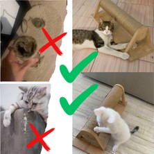 Felino Yatay Döner Kedi Tırmalama Ahşap Desenli