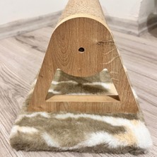 Özel Tay Tüyü Kumaş Yatay & Dönebilen Kedi Tırmalama