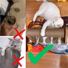 Özel Tay Tüyü Kumaş Yatay & Dönebilen Kedi Tırmalama