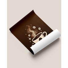 Çerçevesiz Poster  Kahve