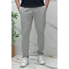 Erkek Slim Fit Keten Pantolon Premium Kalite Dar Kesim